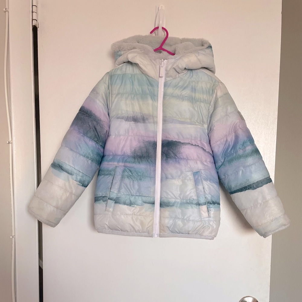 Abercrombie Kids Reversible Zip Toddler Puffer Coat - Size 5/6